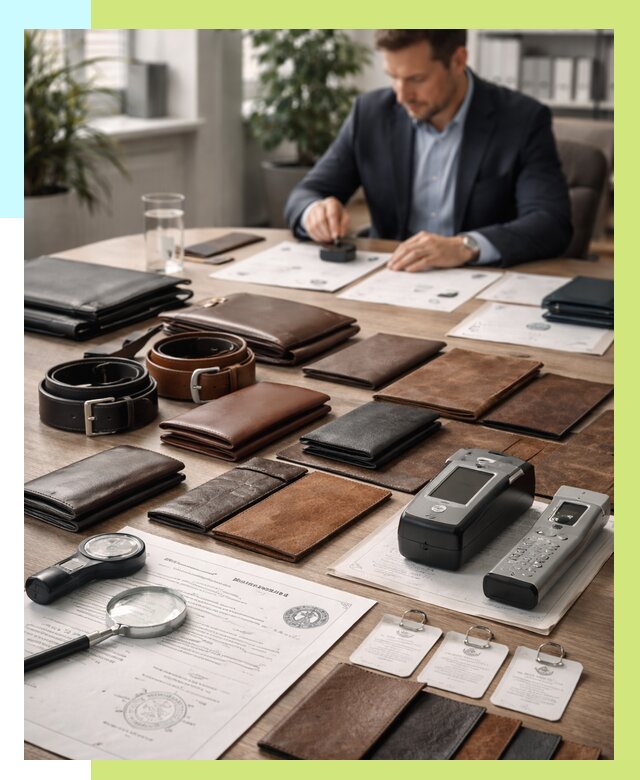 Сертификация кожаных изделий в Одинцове от 12427 р. | Алешин-Днц