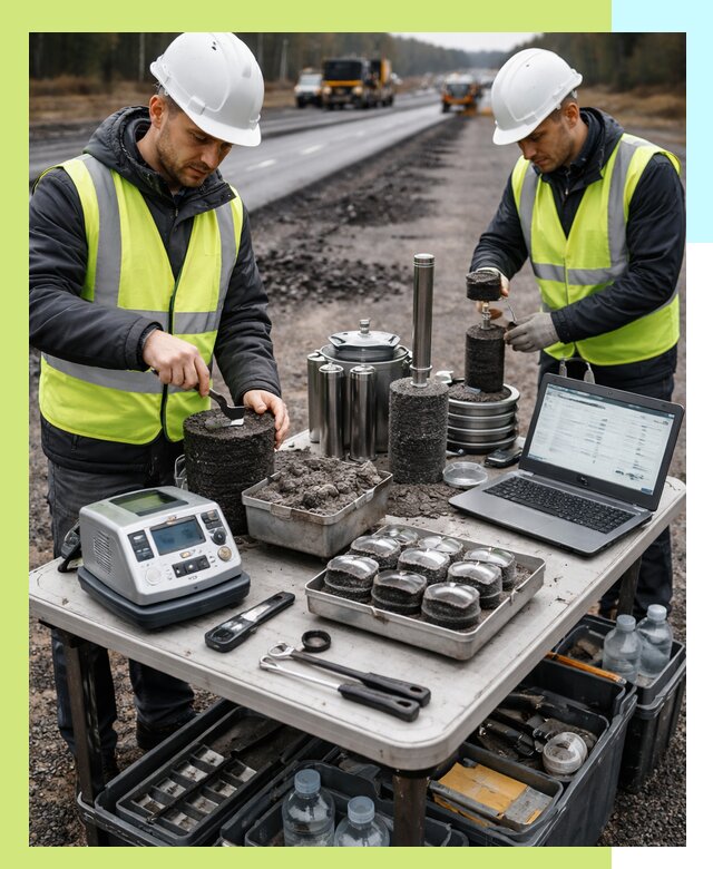 Сертификация асфальта: испытания и подтверждение в Одинцове