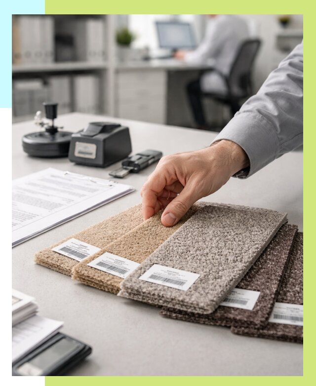 Сертификация ковролина в Одинцове от 15534 р., Алешин-Днц