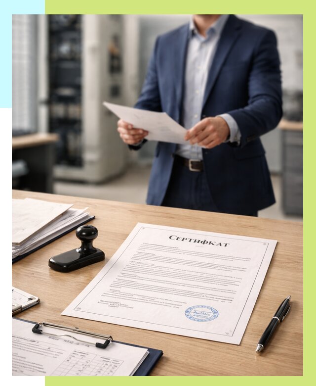 Сертификат на оборудование в Одинцове от 15534 р. | Алешин-Днц