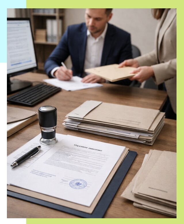 Отказное письмо для таможни в Одинцове от 3107 р, Алешин-Днц