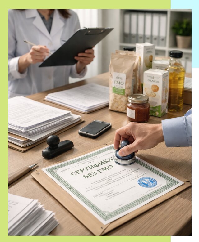 Получение сертификата Без ГМО для продукции в Одинцове