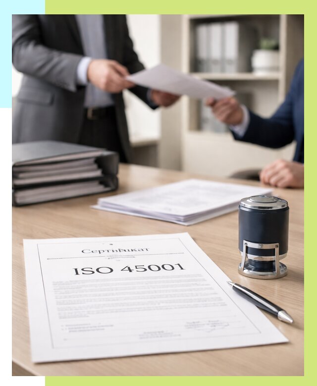 Сертификат ISO 45001 в Одинцове под ключ от 46602 р. | Алешин-Днц
