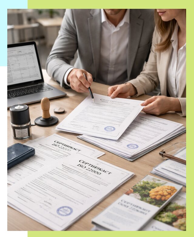 Сертификат ISO 22000 в Одинцове от 41424 р. под ключ | Алешин-Днц